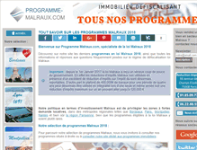 Tablet Screenshot of programme-malraux.com